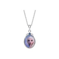 Collar Disney Mujer DISNEY PREZIOSI PER BAMBINI IN ARGENTO FROZEN in Plata Cubic Zirconia CS00021SRJL-P.CS